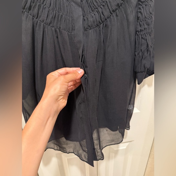AYR Silk Cotton The Love Spell Blouse in Black , size Small - Picture 5 of 14